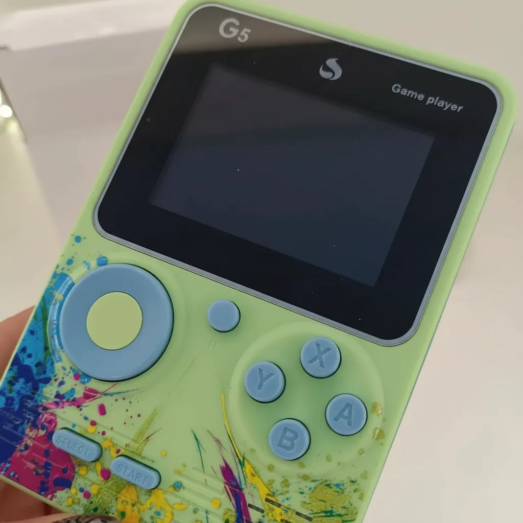 Consola Gamer Portátil Box G5 | 500 Juegos Incluidos | Pantalla LCD Recargable