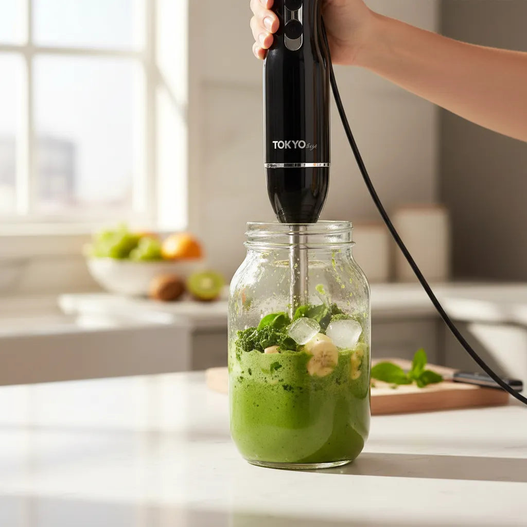 Mixer Licuadora 3 en 1 Recargable | Cuchillas de Acero Inoxidable | 6-8hs Batería