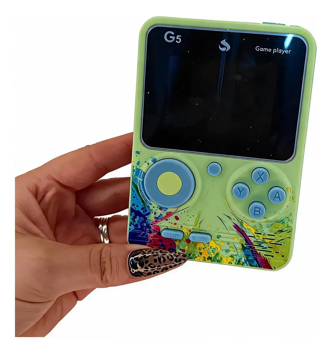 Consola Gamer Portátil Box G5 | 500 Juegos Incluidos | Pantalla LCD Recargable