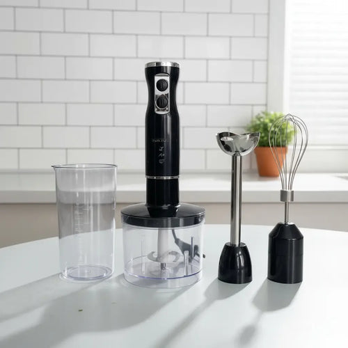 Mixer Licuadora 3 en 1 Recargable | Cuchillas de Acero Inoxidable | 6-8hs Batería
