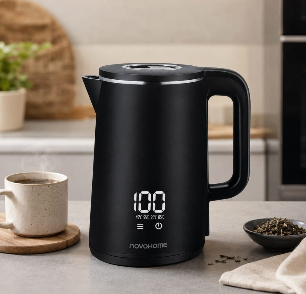 Pava Eléctrica NovaHome 2L Digital Touch | 5 Temperaturas | Acero Inoxidable