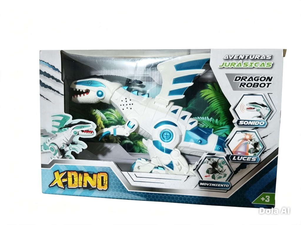 Dragon Robot X-Dino — Dinosaurio Robot con Luces y Sonido