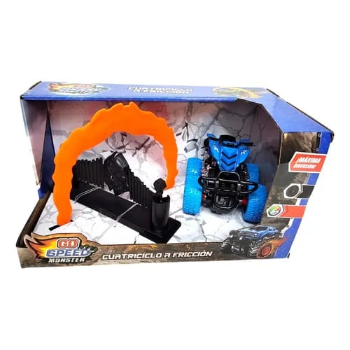 Cuatriciclo a Fricción Go Speed Monster — Set con Arco