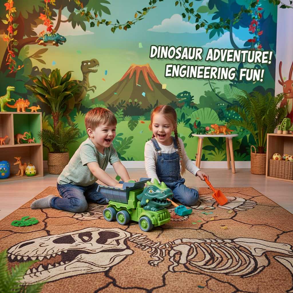 Dinosaur Truck dos niños