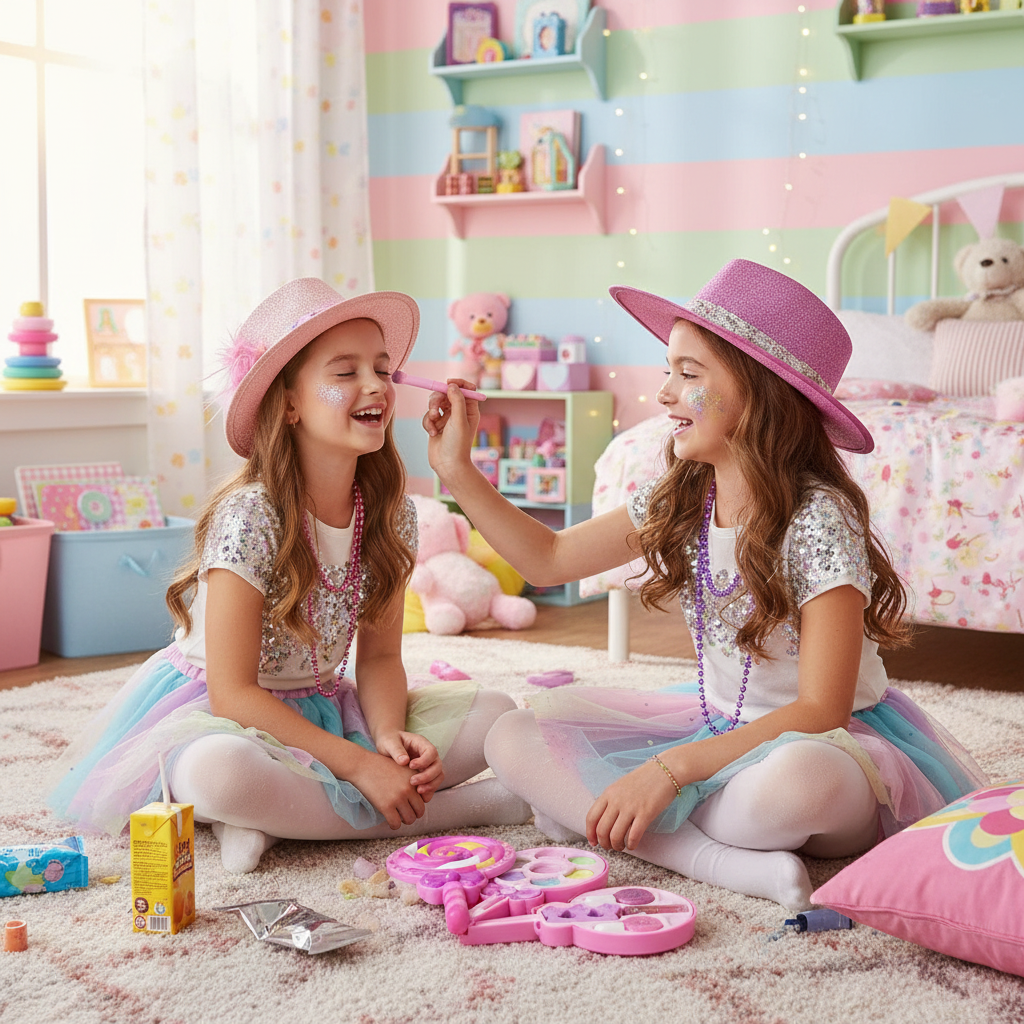 Dos nenas con Tiny Candy
