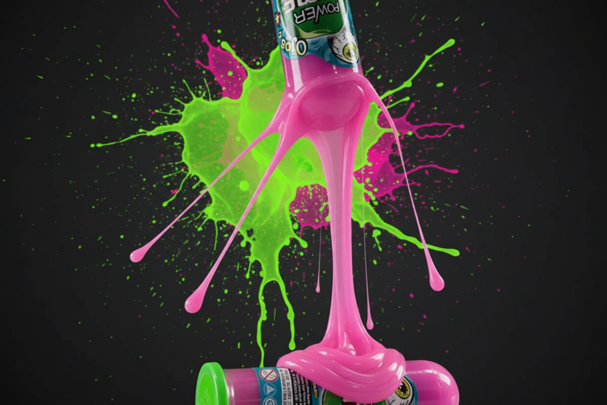 Power Slime - fondo neón