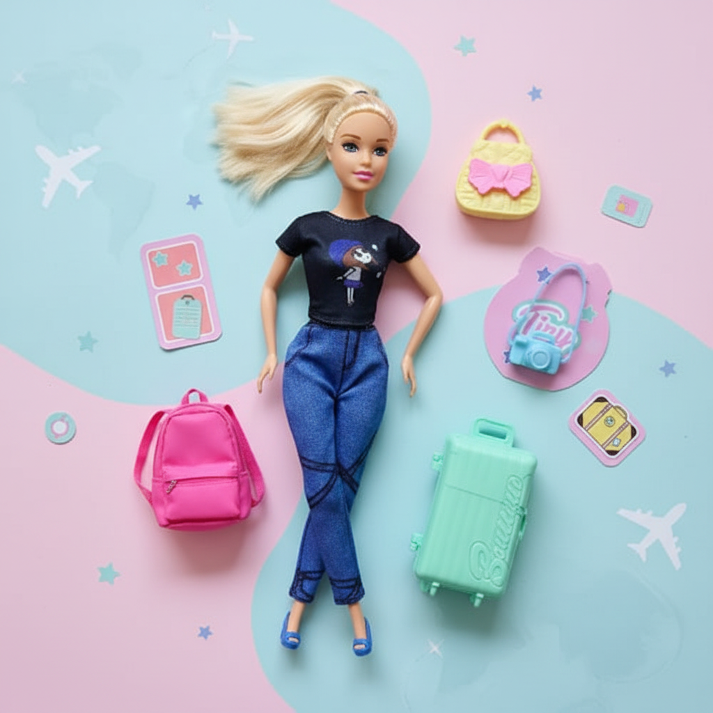 Tiny viajera flat lay